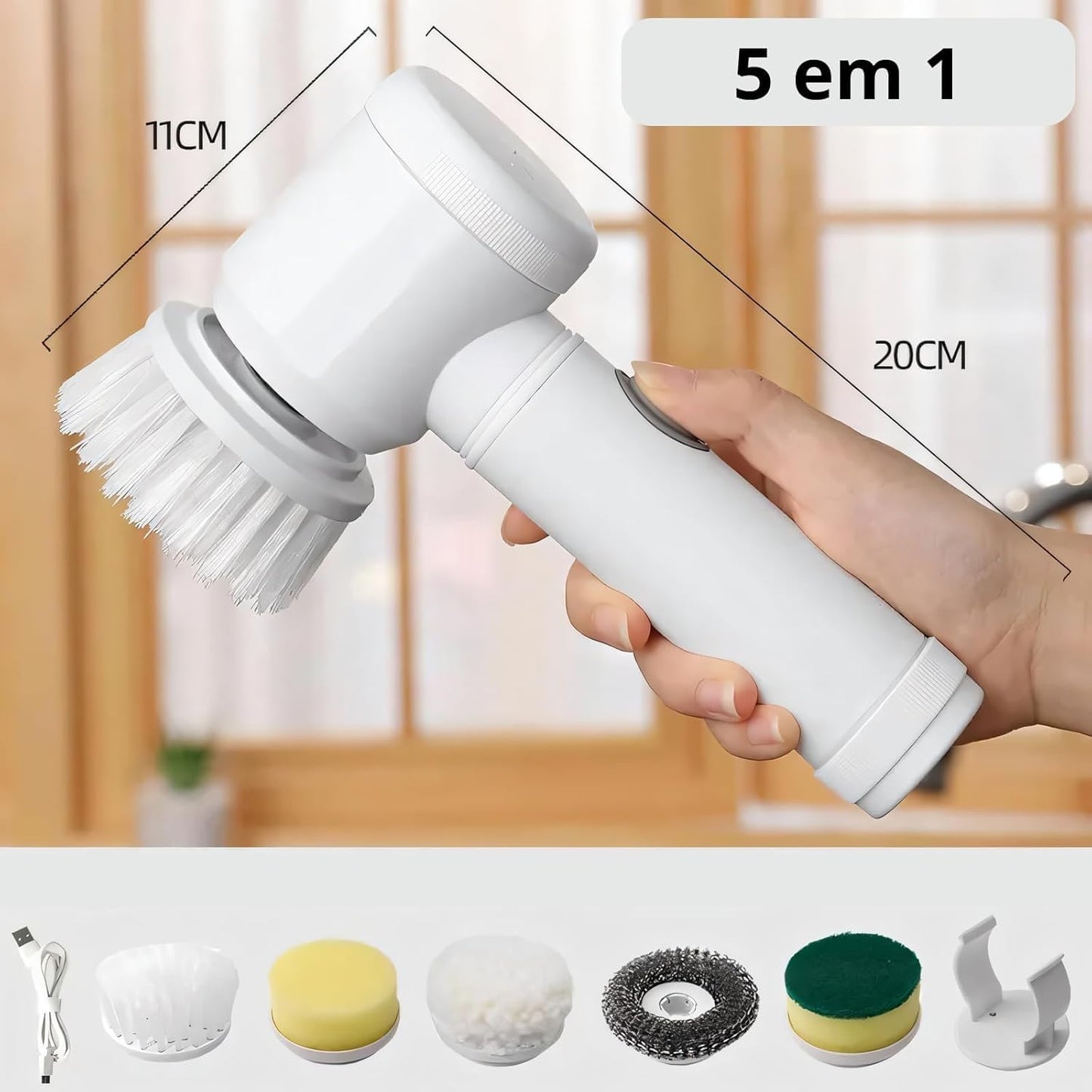 SHIAWASE SHOP™🧼 クリーンプロ 3イン1 –クリーンプロ 5イン1- コードレス電動クリーニングブラシ